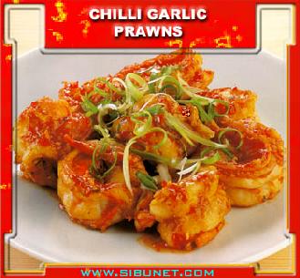 chilli garlic prawns