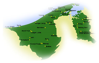 Map of Brunei Darussalam