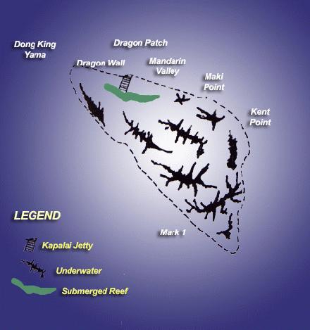 Kapalai Island Divesite Map