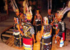 Murut dancers on the lansaran